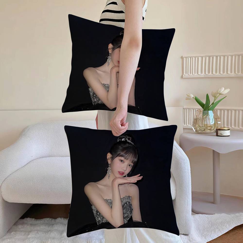 Cool Jang Won Young Pillow Case Anti-dustmite Pillowcase Invisible Zipper Silky Sofa Cushion Cover