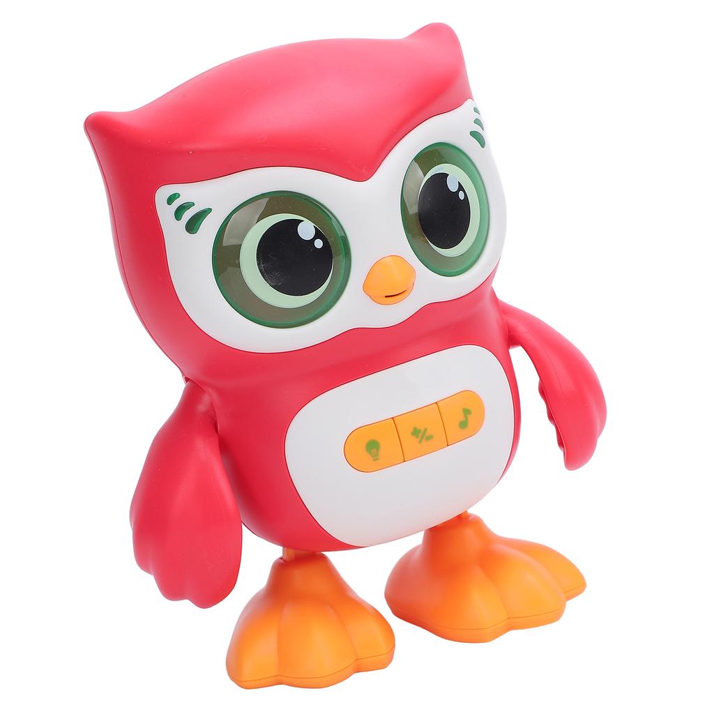 Jucărie Bufniță Electronică Inteligentă Dansatoare Cântătoare Educativă Drăguță Jucărie Bufniță pentru Bebeluși Roșu