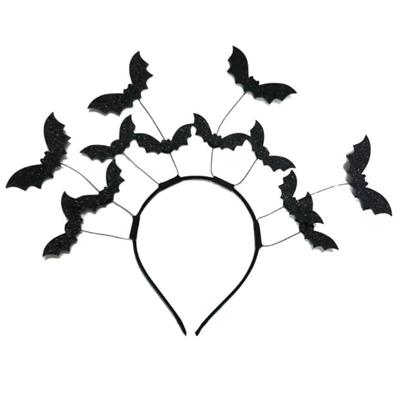 

Carnivals Grooming Headpiece Horror Theme Headdress Unisex Bat Headwear for Men and Women Halloween Carnivals Accessory 1 чёрный