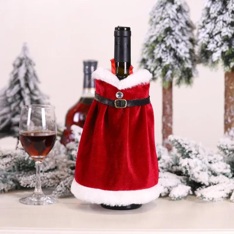 Christmas Wine Bottle Cover Merry Christmas Decorations For Home  Christmas Ornament Xmas Navidad Natal Gifts New