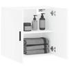 VidaXL Armoire Murale, Placard Suspendu avec Rangement, Meuble Flottant de Salon Salle de Séjour Intérieur, Moderne, Blanc 829980