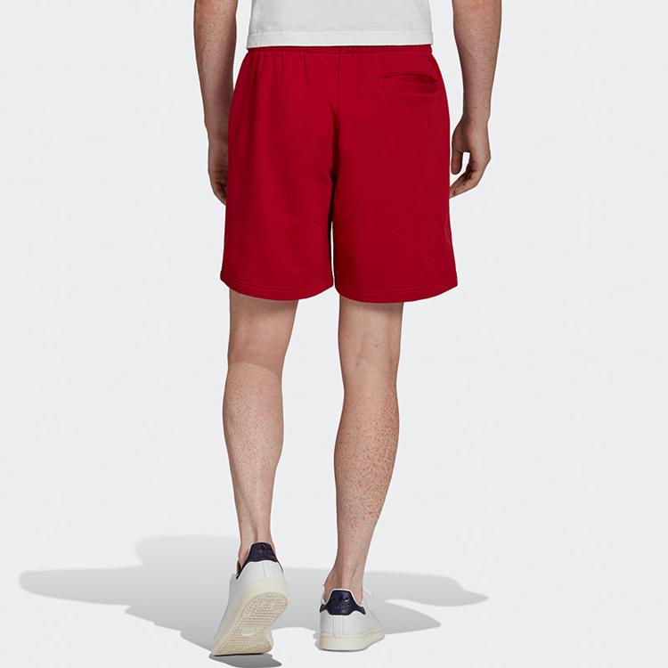 Adidas Loose Drawstring Sports Shorts Men Bottoms Red HF6357
