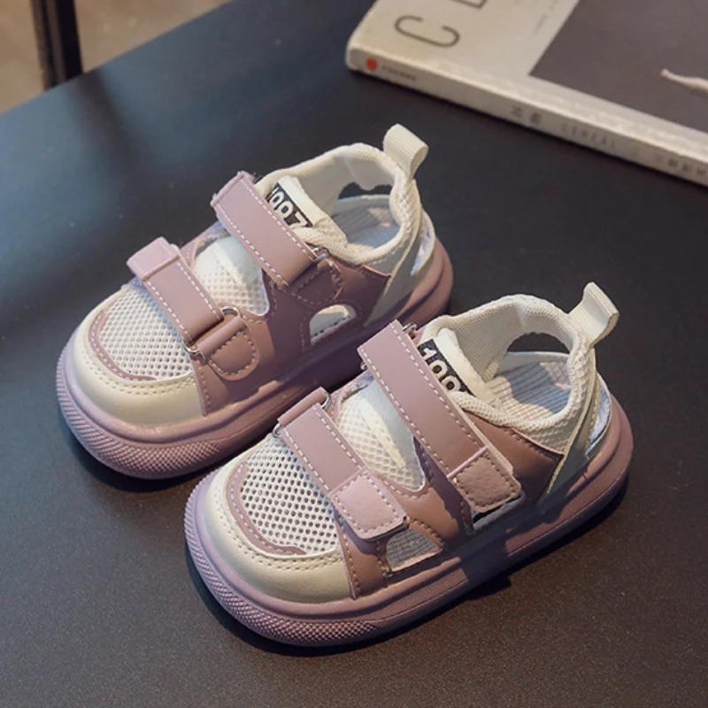 Soft Soled Baby Shoes Fashion Girls' Shoe Anti Slip Kids Sports Sandals Simple Boys' Sandals Hollowed Out Boys' Shoe