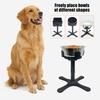Elevated Dog Bowl Stand 3 Heights Adjustable Pet Feeding Stand 15-degree Tilted Raised Dog Bowl Holder for Medium Large Breed