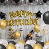 150/15x Gold Black Mixed Confetti Latex Balloons Boy Girl Birthday Globos Home Party Decorations Graduation New Year Accessories