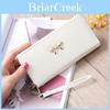 Stylish Lady Zipper Around Women Clutch Leather Long Wallet And Card Holder