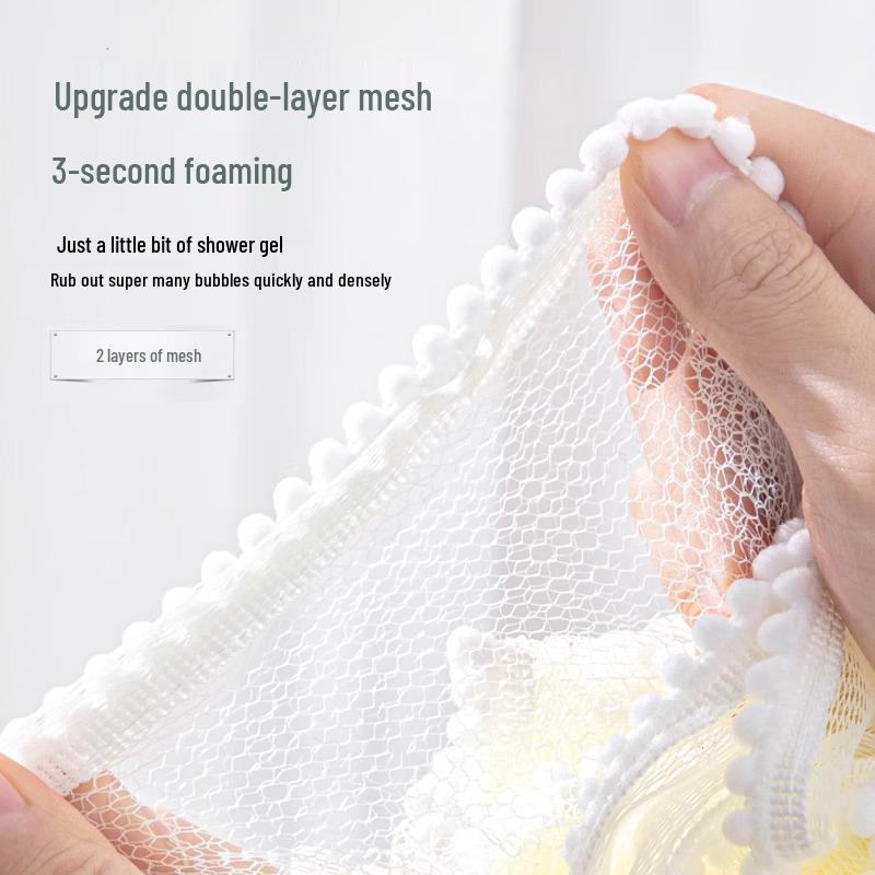 High-End Non-Dispersing Super Soft Exfoliating Bath Flower Ball for Men and Women