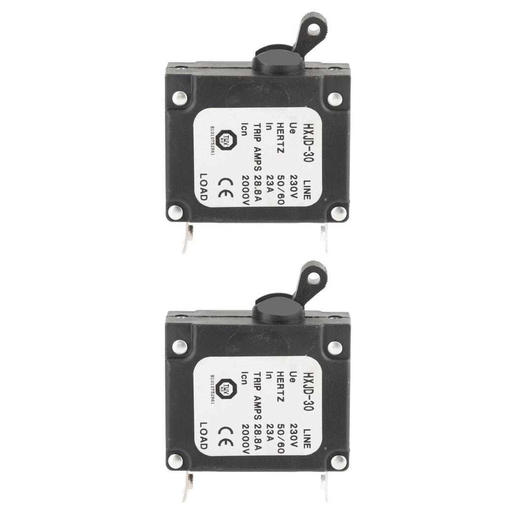 2 Stück 23A Schutzschalter Sicherheit Professionell Benzin Generatoren Schutzschalter mit Schalter für