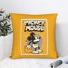Mickey Mouse Cartoon Square Pillow Cases Cushion Covers Vintage Polyester Decor Pillowcase for Living Room 18"x18"