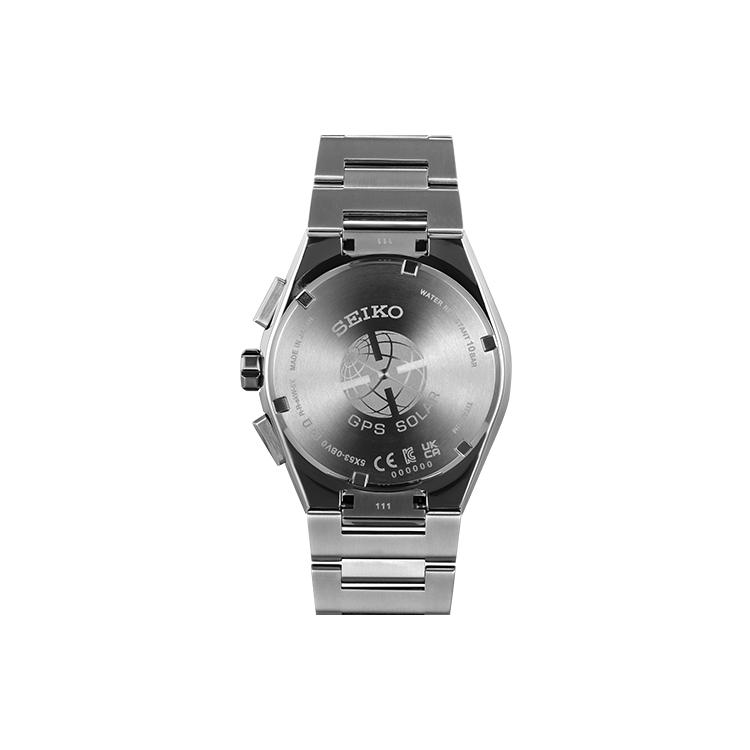 SEIKO ASTRON Solar Quartz Movement Titanium Strap Watch Men's Watches Black Dial SSH119J1