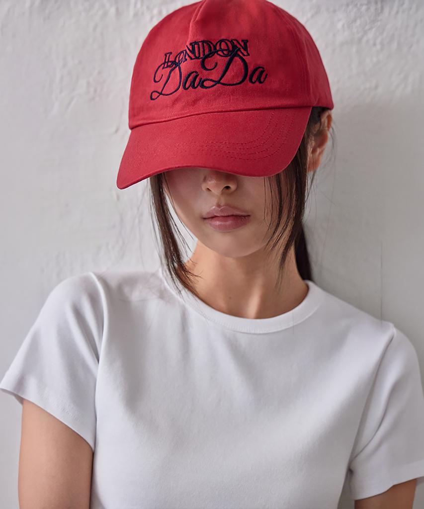 Leondeondada Dada Washed Cap, Red