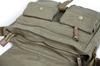 Gootium LM30624AMG Cotton Canvas Shoulder Bag Messenger Bag Unisex Olive Brown