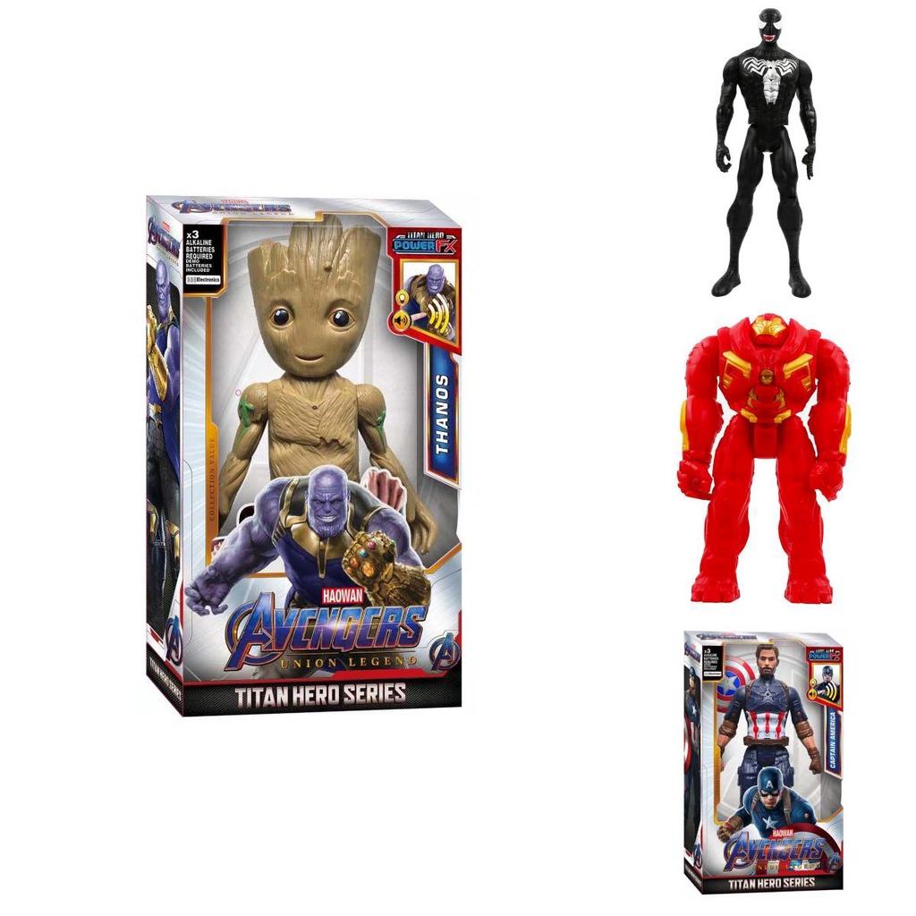 Spiderthanos Captain Thor Hulk Venom Ronin Groot Actionfiguren Spielzeug