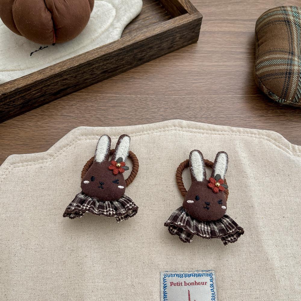 Polka Dot Love Bow Hair Rope Tie Children's Elastic Hair Band Rubber Band Ponytail Holder Elastic Headband Girl Hair Accessories