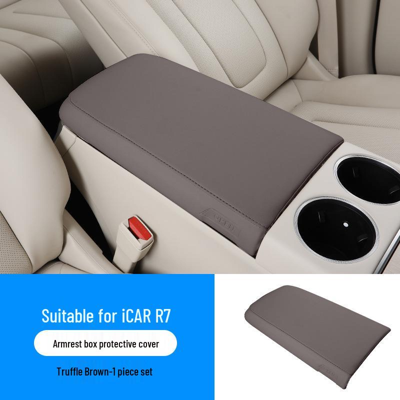 Luxeed R7 Center Console Armrest Box Protector for 24-26 Models - Comfortable Elbow Rest Pad