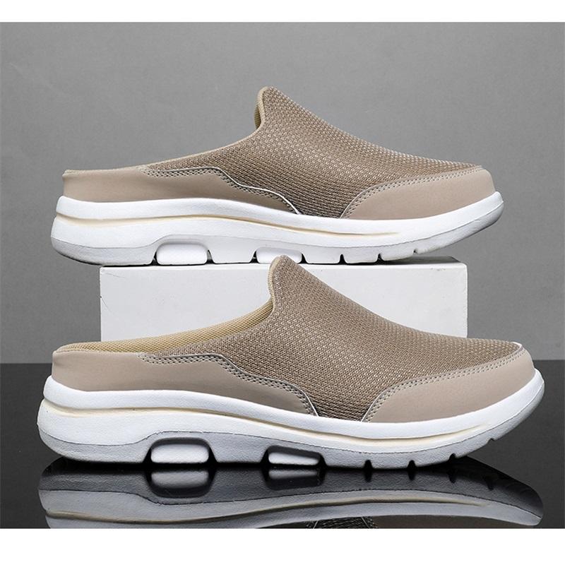 Papuci de casă pentru bărbați, de vară, respirabili, pentru interior, cu talpă groasă, șlapi de modă pentru cuplu, pantofi de mers, Chanclas Hombre