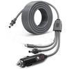 Mini Power Cable 10ft 3 In 1 with USB C Car Charger and DCDC Waterproof Cable