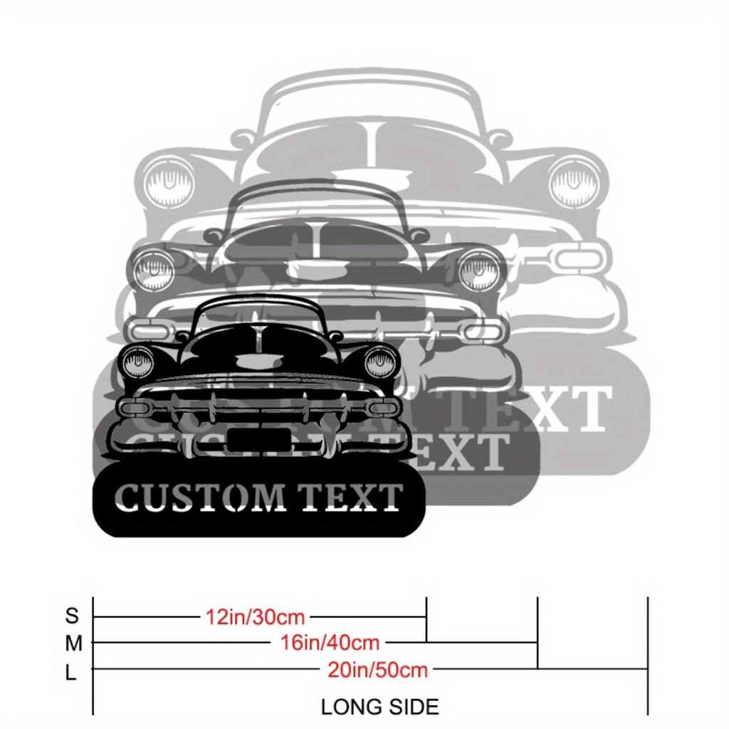 Custom Vintage Metal Sign Car Garage Wall Art