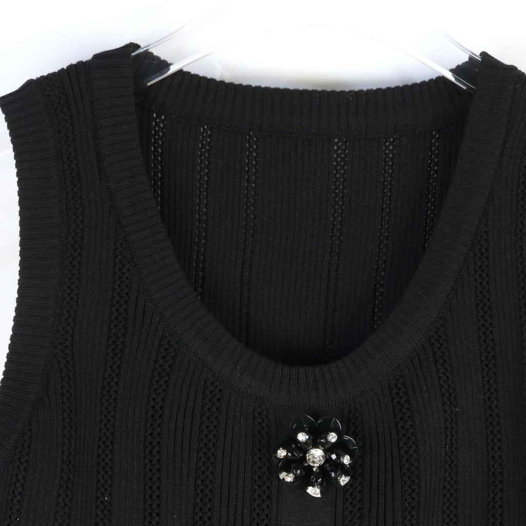 Ladylike French Style Sleeveless Knitted Vest