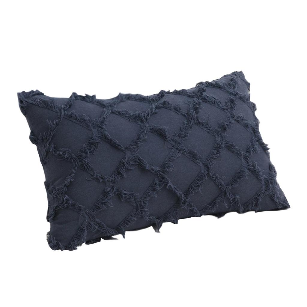 Living Room Bedroom Cotton And Linen Cut Flower Sofa Cushion