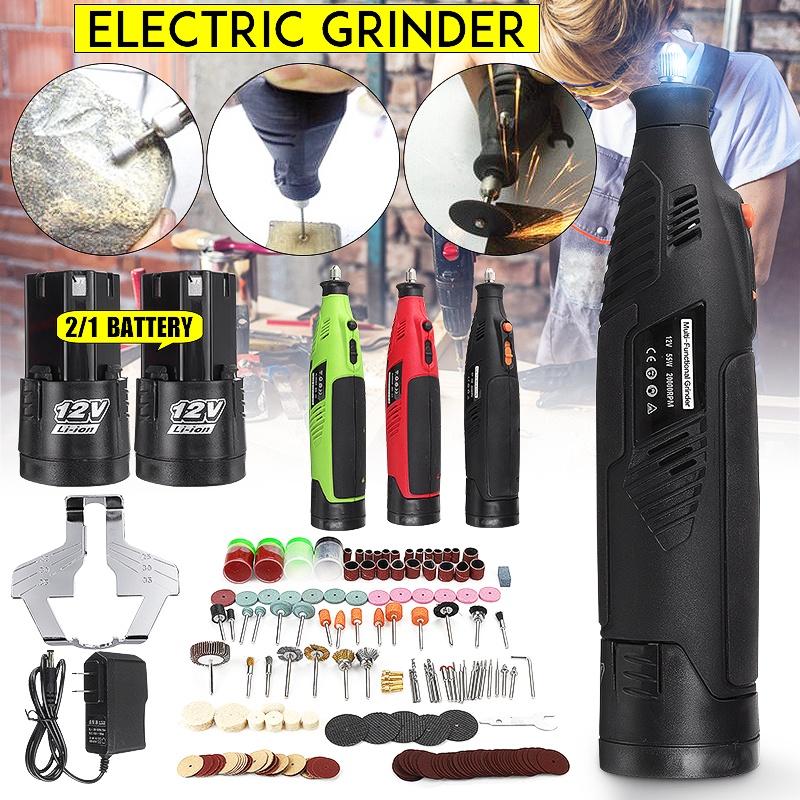 180W Cordless Chainsaw Sharpener Handheld Chain Saw Sharpening  220V AC Mini Electric Grinder File Tool Rechargable Carving Trimming Polishing Tool
