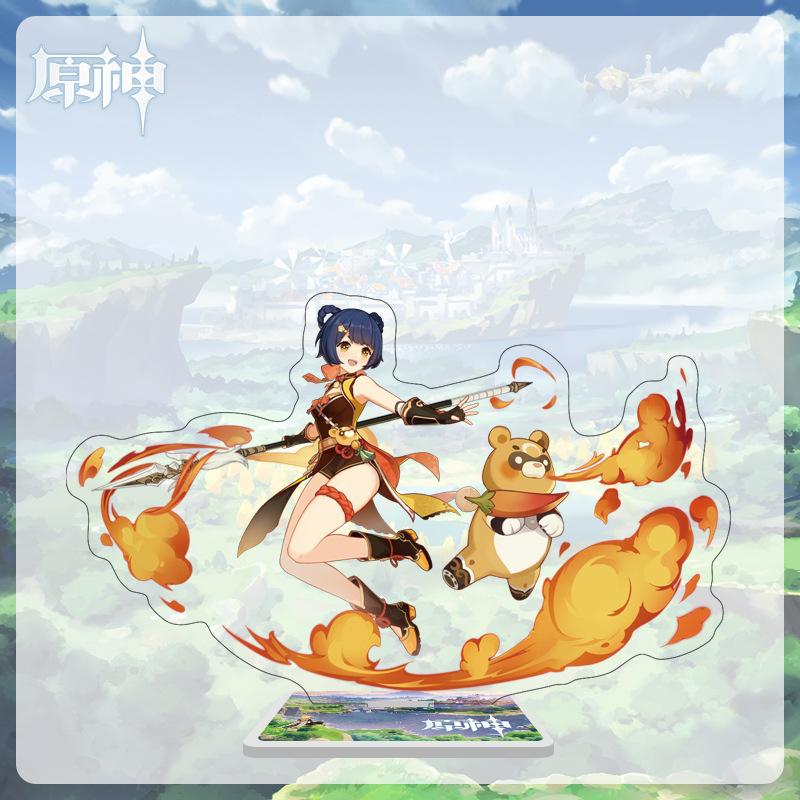 16cm Height  Acrylic Large Stand-up Display Featuring Characters From Mondstadt, Liyue, and Inazuma In Genshin Impact