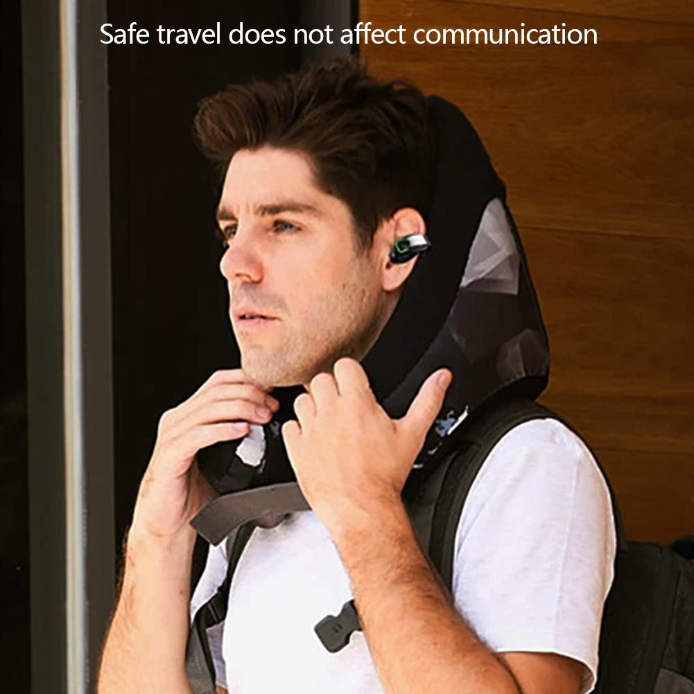 Kabelloses Bluetooth V5.3 Headset Sprechen Clip-on Ohrhörer Lange Tragezeit ohne Schmerzen Ultra lange Akkulaufzeit