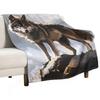 Wolf Throw Blanket Moving Winter Beds Loose Soft Plaid Blankets Ands Soft Beds Blankets