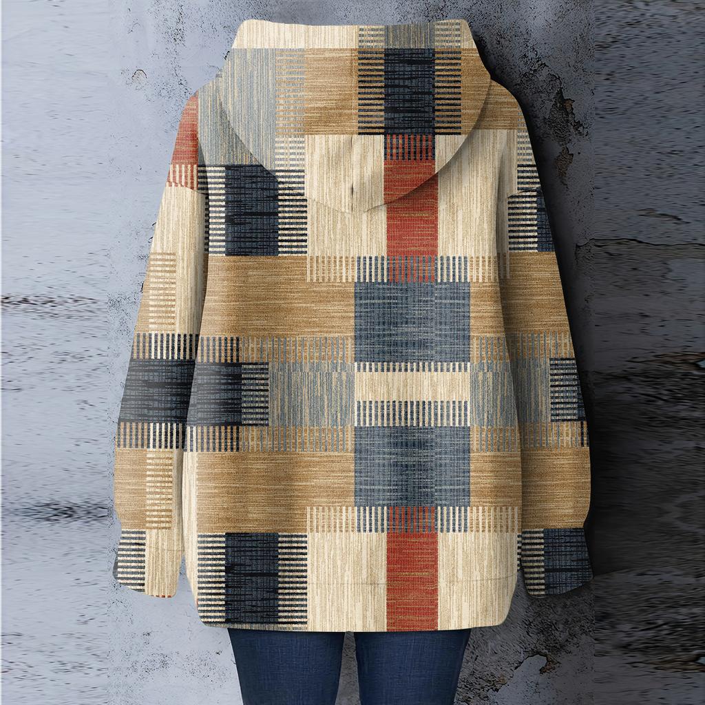 Damen Sweatshirt mit Blumenmuster, locker, lässig, langärmlig mit Kapuze