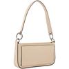 Calvin Klein Classic Minimalist Metal Letter Zipper Underarm Mixed Material Shoulder Bag Medium Women Bags Almond-Yellow DH3237-5FZ