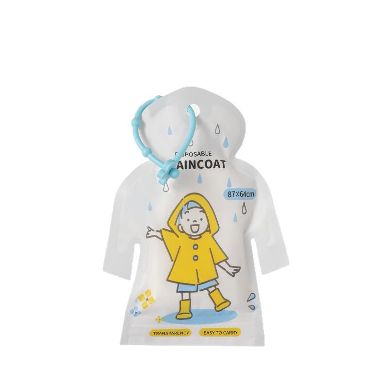 Disposable Full-Body Raincoat for Primary School Kids - Boys & Girls