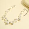 European-American Punk Choker: Oversized Bead, Imitation Pearl Necklace for Women.