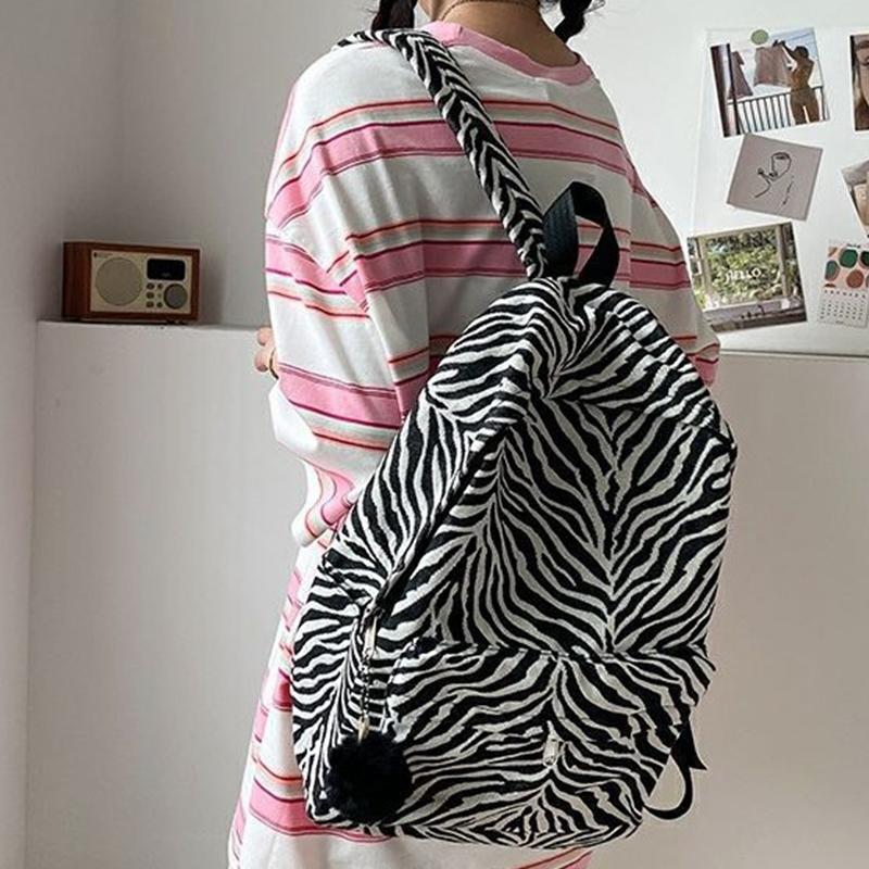 Canvas Backpack, Women'S Backpack, Anti-Theft Shoulder Bag, Teenage Girls'  Book Bag, Women'S Backpack