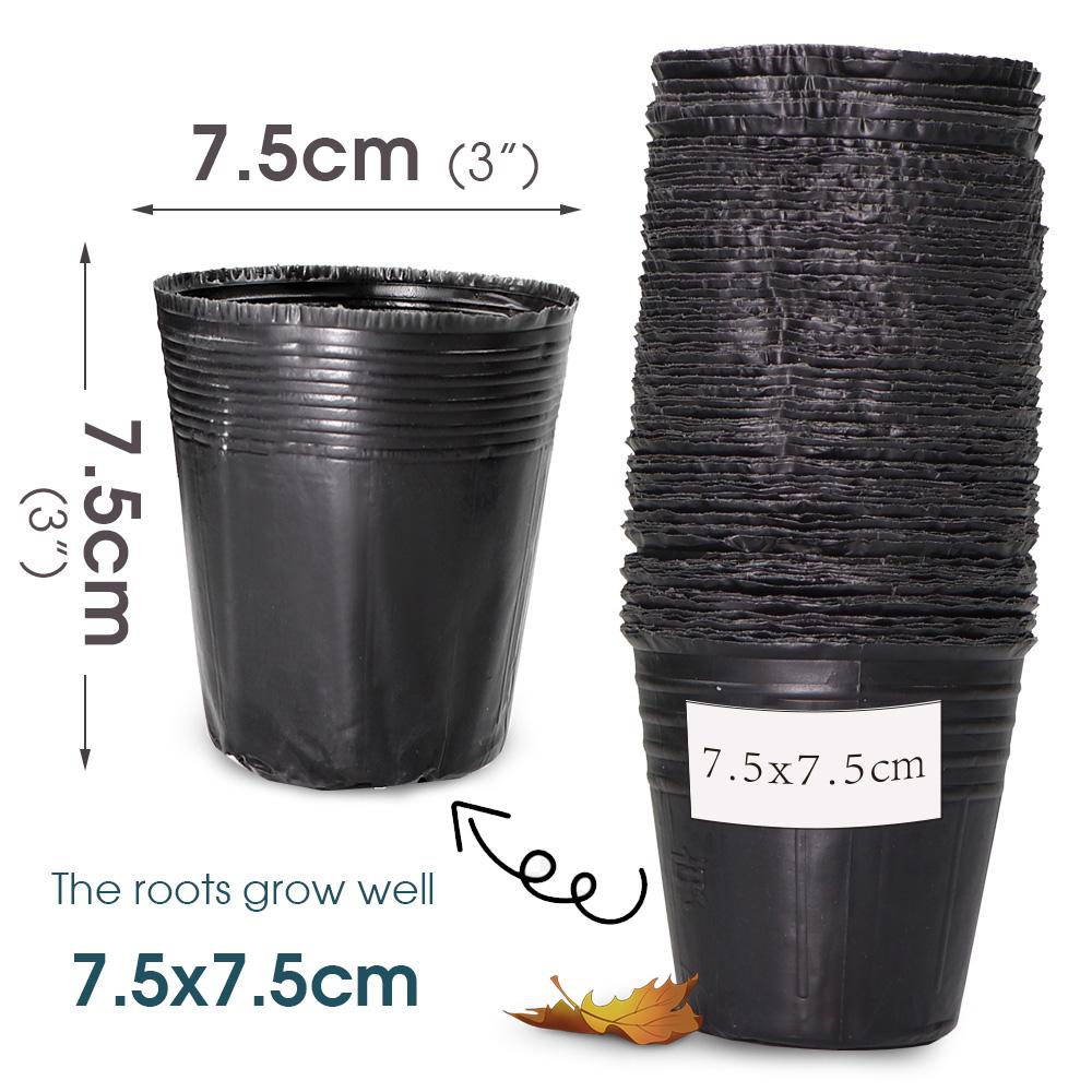 

10-100 шт 21 размера горшков для выращивания рассады пластиковые контейнеры для рассадных растений мешки для рассады для сада теплица цветы 20 pcs