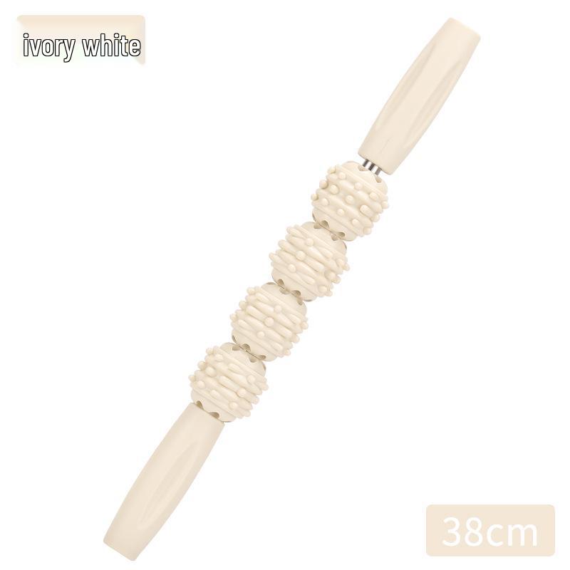 Yoga Wolf Tooth 4-Wheel Massage Stick for Calf Muscle Relaxation and Sensory Integration
