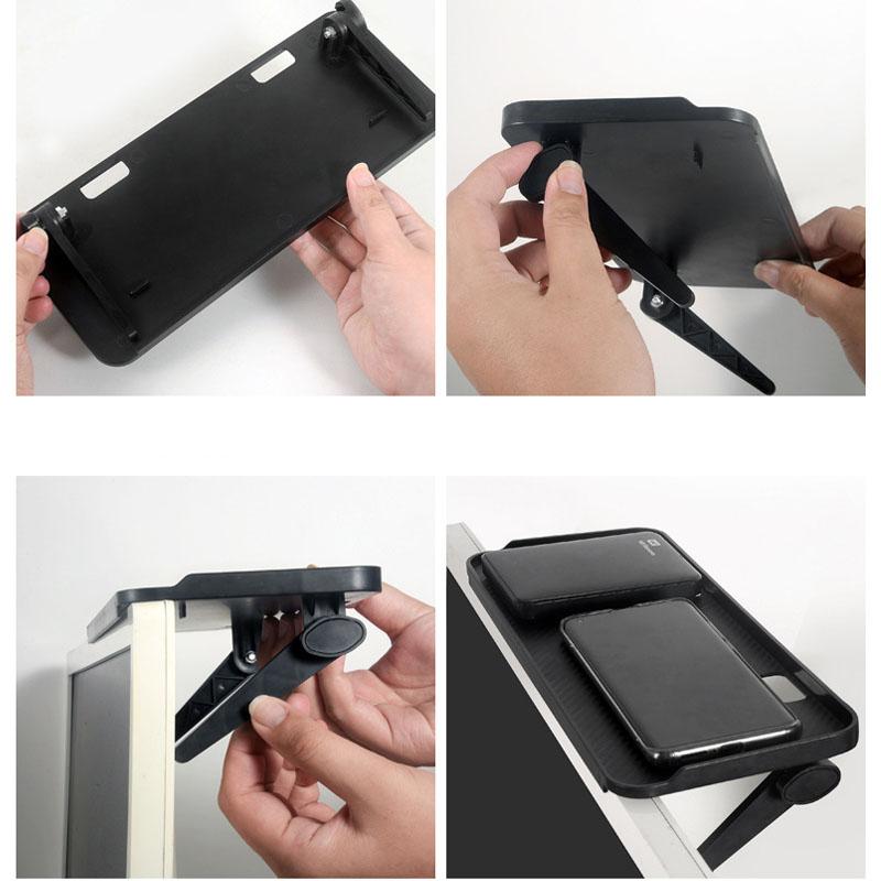 Étagère de rangement supérieure pour écran de télévision enfilable, support de rangement pour moniteur, support de rangement pratique pour la maison, support multifonctionnel pour ordinateur de bureau