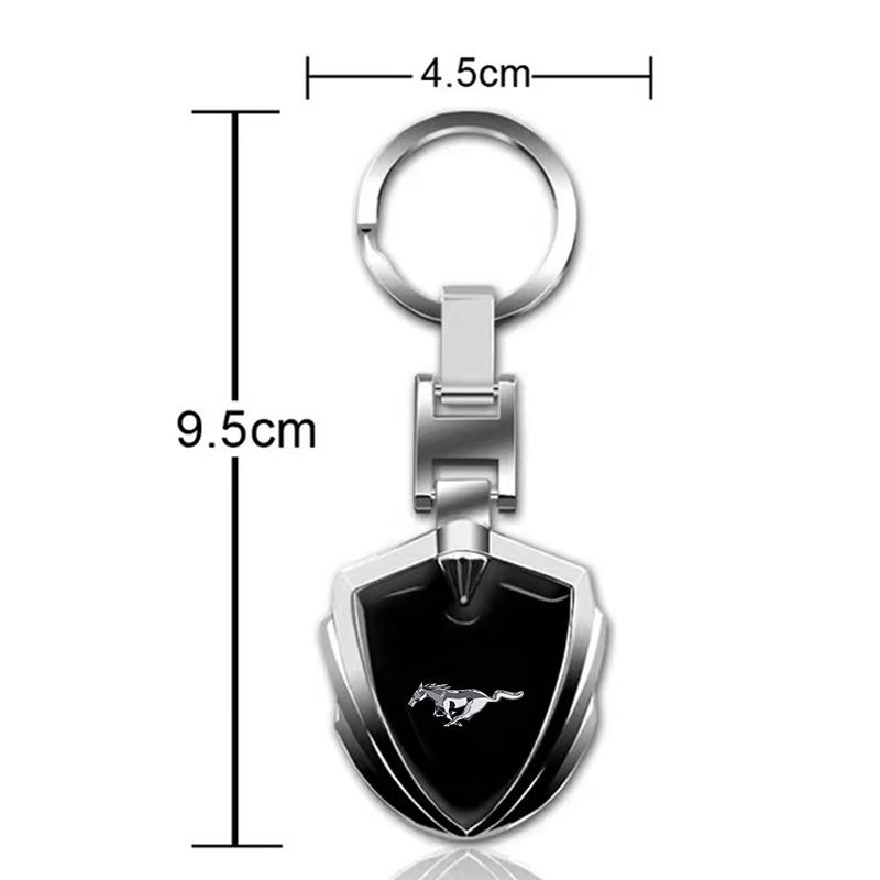 Metal Car Styling Keychain Key Chain Keyrings Key Holders For Ford Mustang ST Line Mondeo Focus Fiesta Escape Kuga Ecosport Ranger EXplorer Stickers
