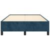 Bed Frame without Mattress Dark Blue 120 x 190 cm Velvet
