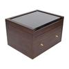 And Practical Wooden Storage Box for Collectible Cards, with Drawer, Case Sports Cards.