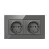 European Standard Wall Power Socket Panel Round Hole Panel Socket