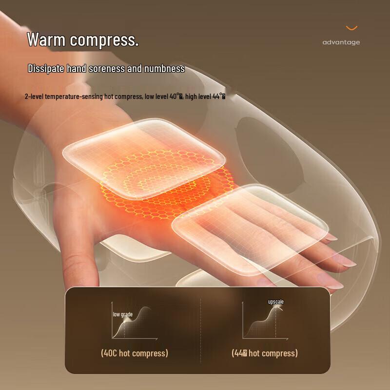 Aux Hand Massager with Hot Compress