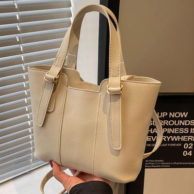 Women's New Commuter Bucket Bag Fashionable Splicing Casual One-shoulder Crossbody Bag for Women