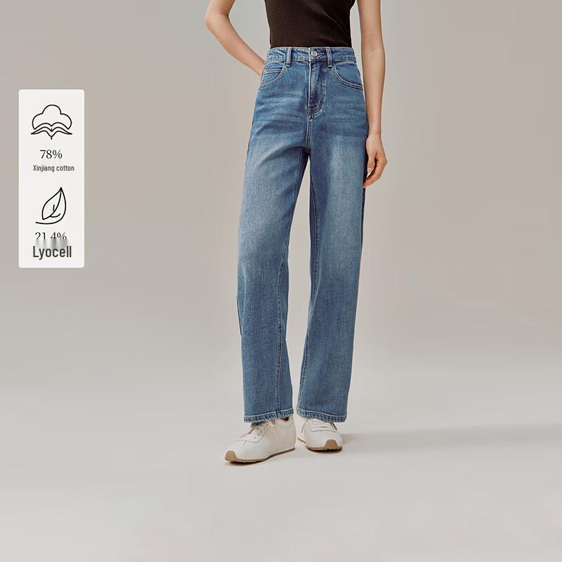 INMAN Women s Vintage Washed Cropped Straight-Leg Jeans 25