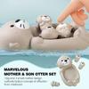 Cute Otter and Seal Silicone Bath Toys - Children's Safe and Durable Water Play Set with Floating Animals - Perfect Gift for Kids