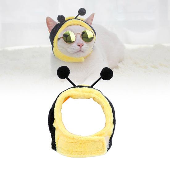 Cat Dog Headgear Cartoon Style Soft Cotton Hat Warm Cap Pet Accessories for Winter