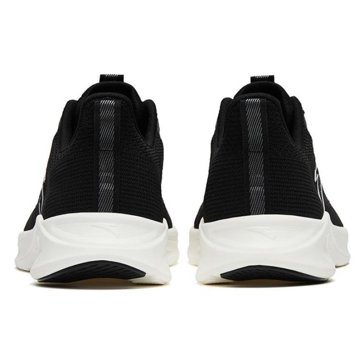 New Anta Running Collection Durable Breathable Low Top Running Shoes Black White 112325576-2