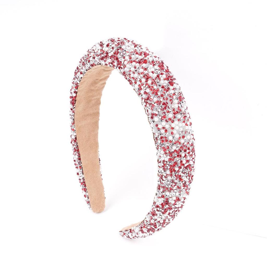 Shiny Pearl & Diamond Headband for Ladies - European & American Style