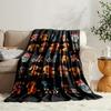 Dachshund Dog Blanket Funny Puppy with Glasses and Bow Tie Soft Warm Throw for Bed Sofa Living Room Office Travel Camping Gift