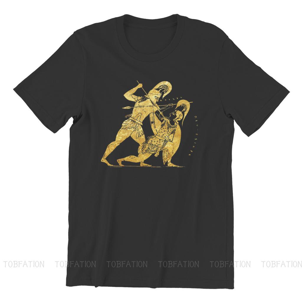 Achilles Penthesilea Antike Griechen Spartaner T-Shirt Grafik Punk T-Shirt Streetwear Homme Reine Baumwolle Übergroße T-Shirts Tops