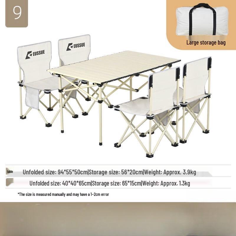 OEING Outdoor Folding Picnic Table and Chair Set